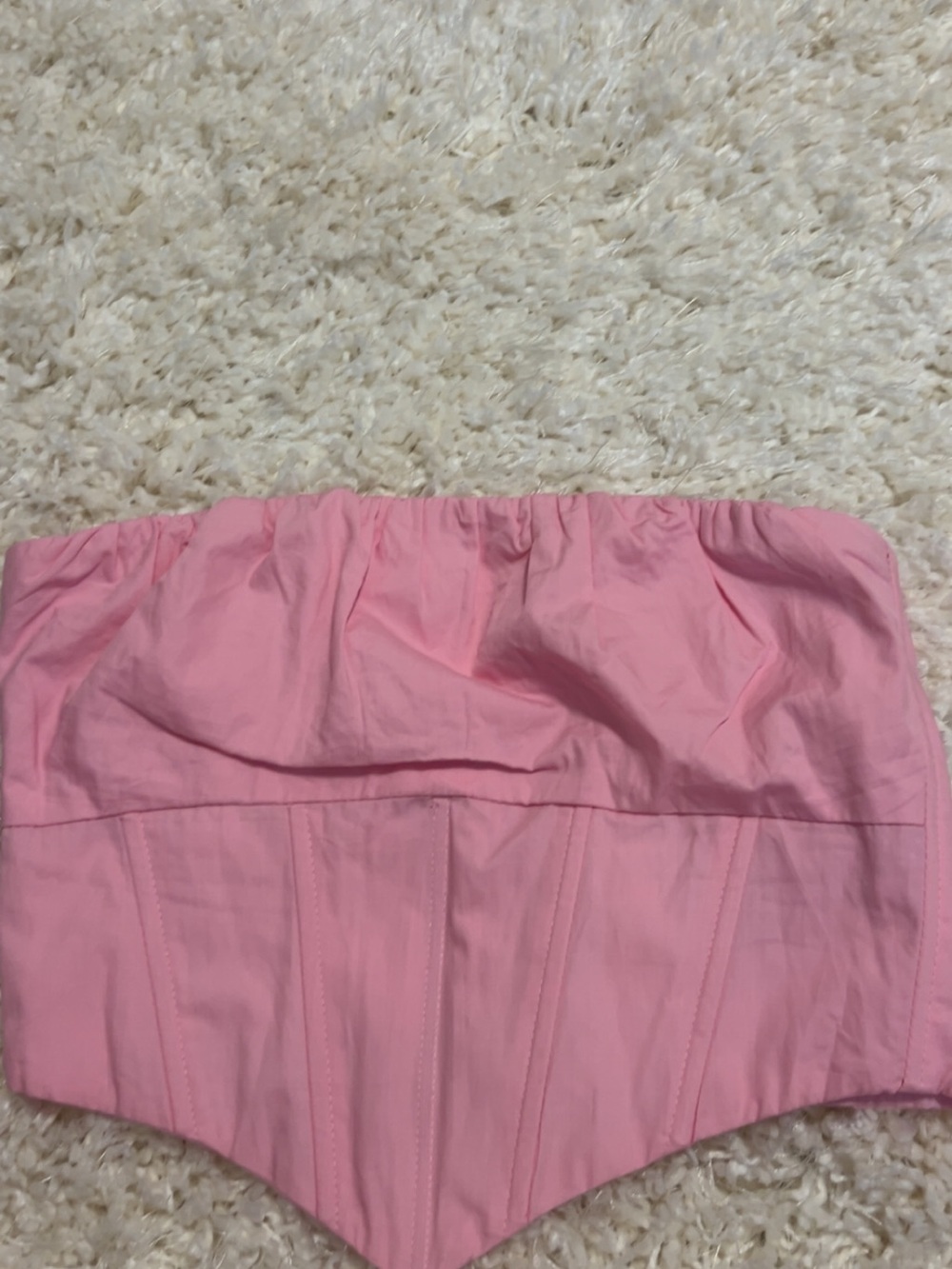 Prince Pink Strapless Corset Top
